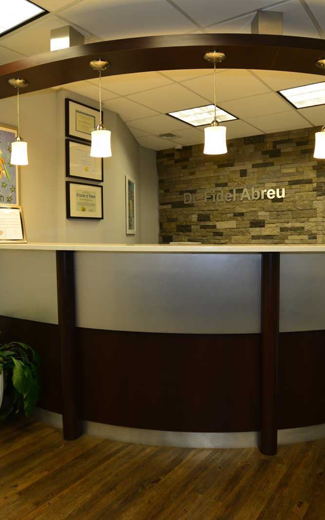 Área de bienvenida en Dr. Fidel Abreu, DDS