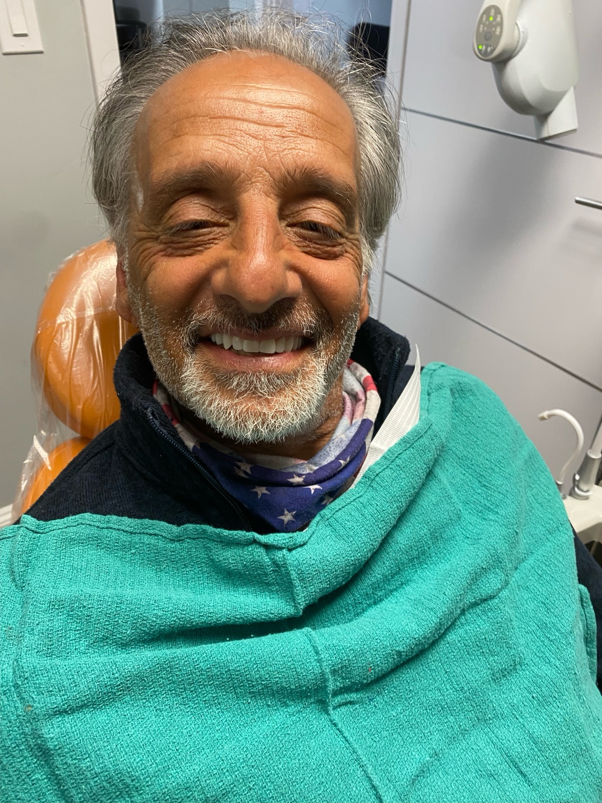 Cosmetic dentistry result — patient James, after